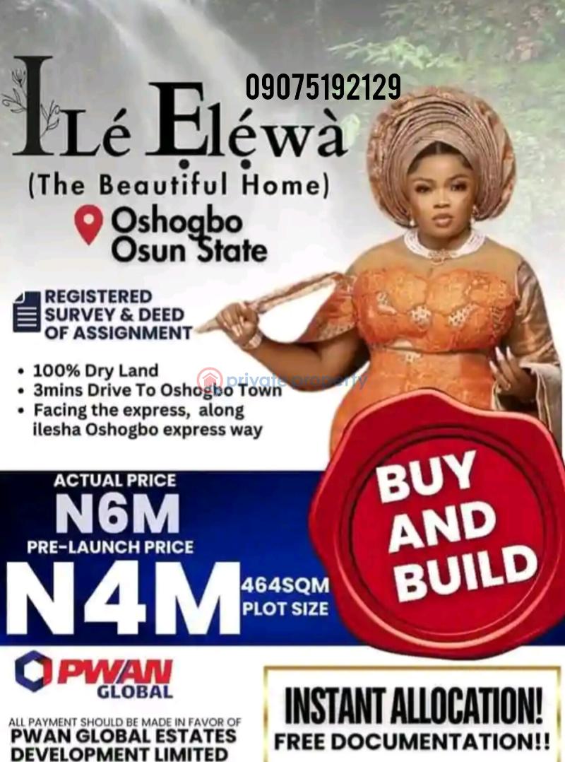 Land For Sale Close To Town Osogbo Osun