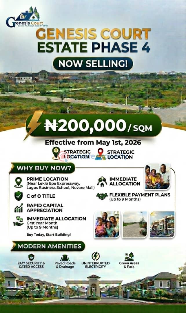 Residential Land For Sale Genesis Court 4, Sangotedo, Lekki Sangotedo Ajah Lagos - 0