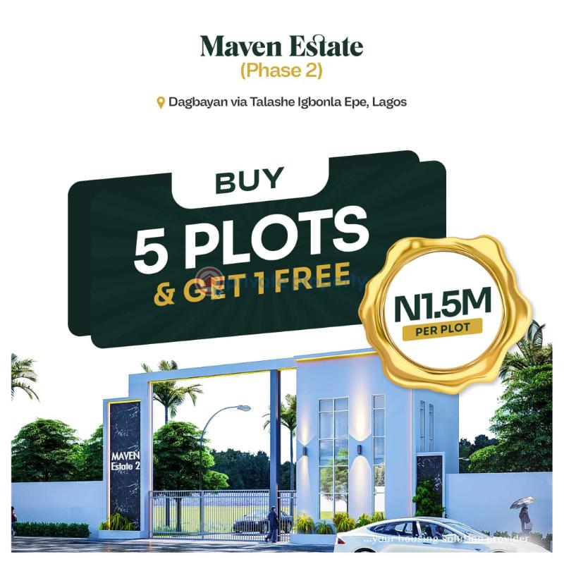 Mixed use Land For Sale Maven Estate Phase3 Tomoba Solaru Village Via Epe Epe Lagos - 0