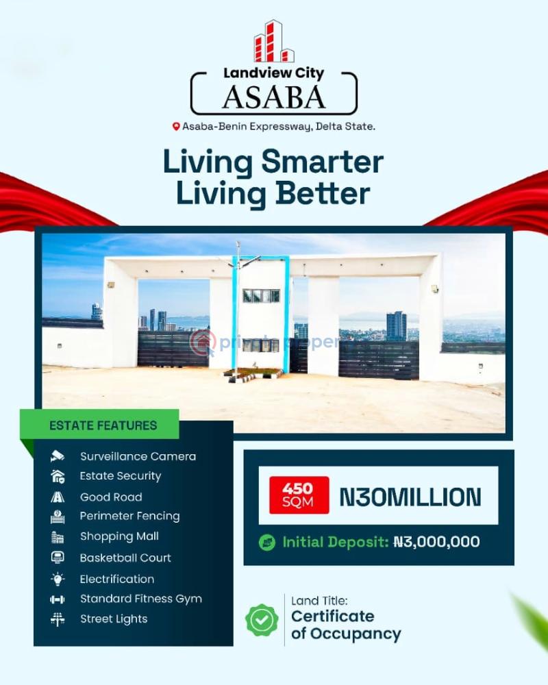 Residential Land For Sale Land View City, Asaba Benin Express Way Asaba Delta - 0