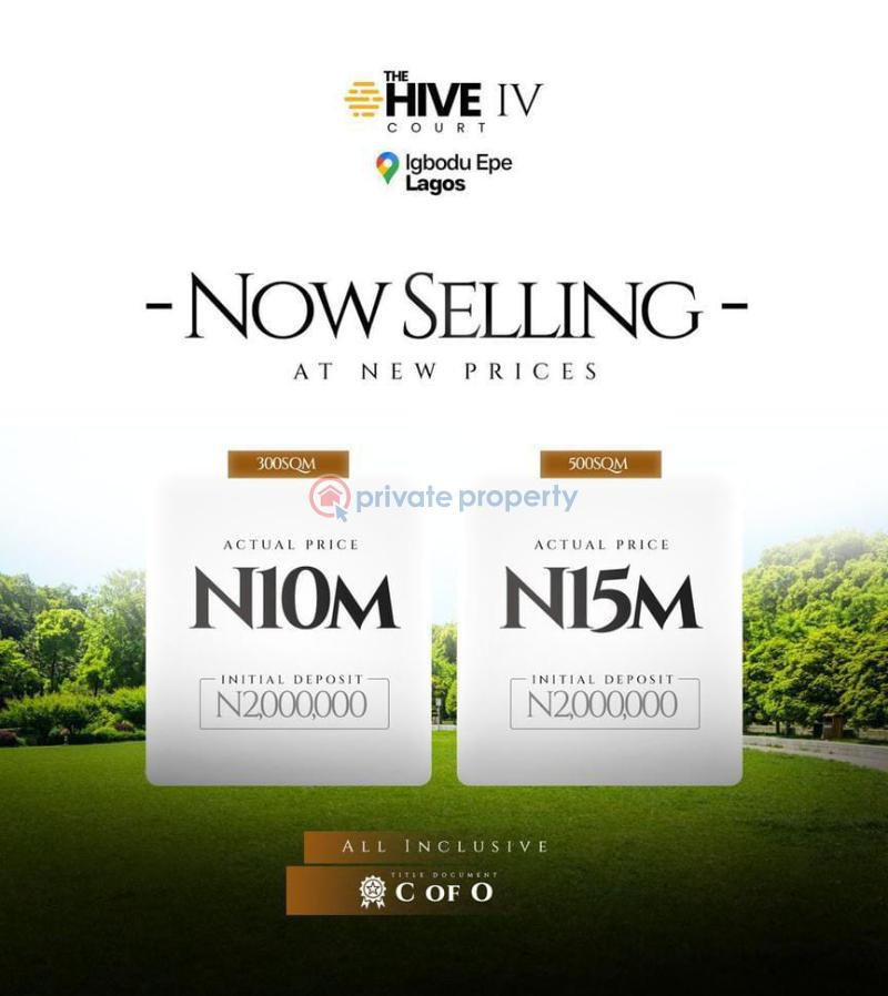 Residential Land For Sale The Hive Iv Court, Igbodu, Epe! Epe Lagos