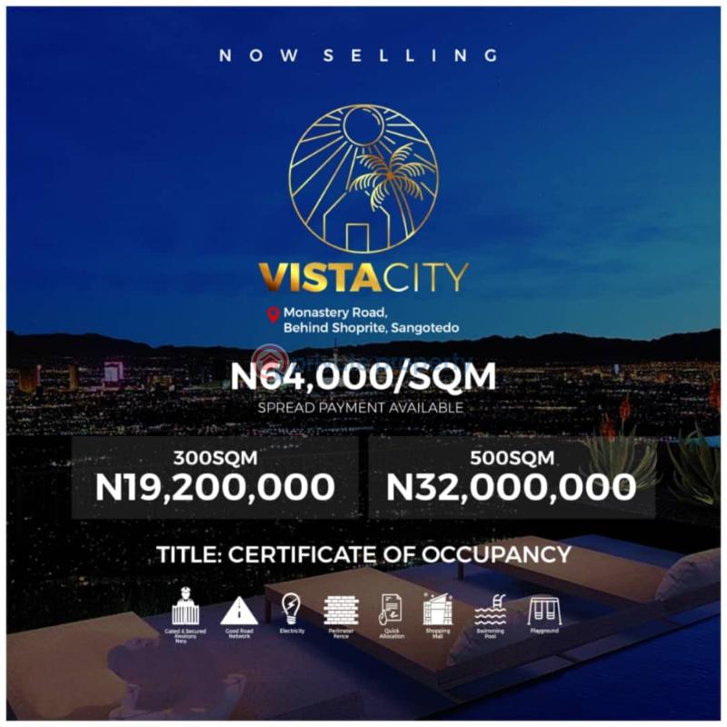 Mixed use Land For Sale Vista City Estate Located At Monastery Road Behind Shoprite Sangotedo Ajah Lagos