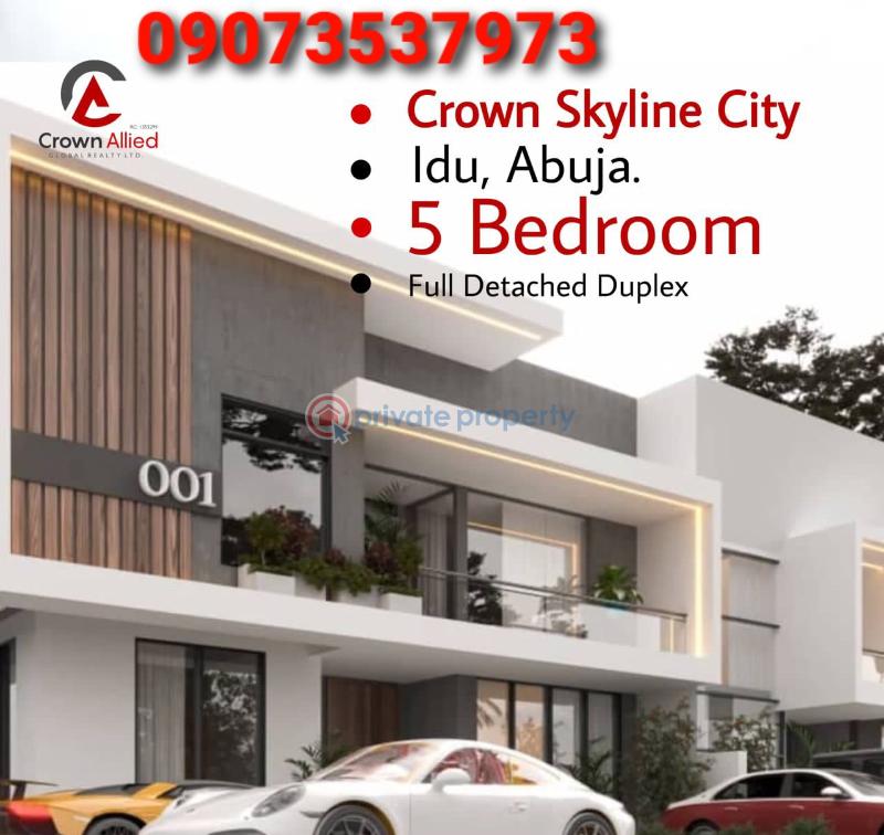 Residential Land For Sale Crown Skyline City Estate Idu Train Station. Idu Industrial Abuja Phase 3  - 0