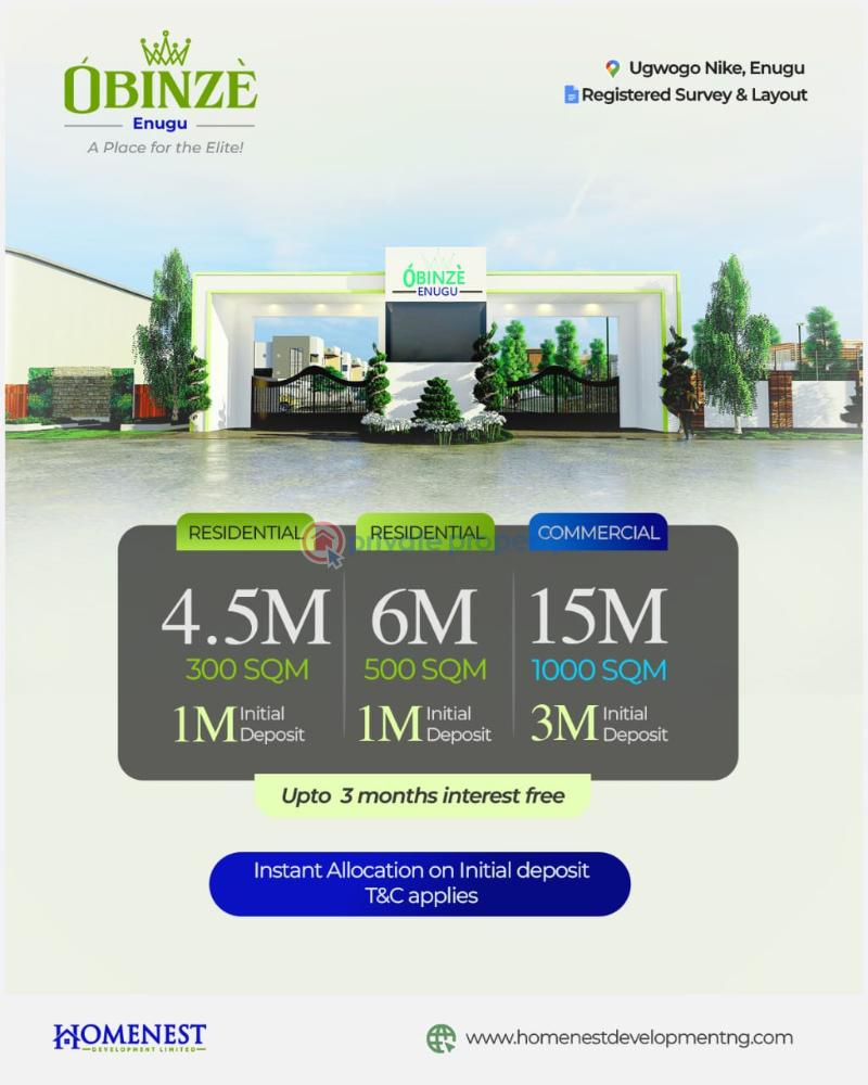 Residential Land For Sale Ugwogo Nike Axis Enugu Suburb Enugu Area  - 0