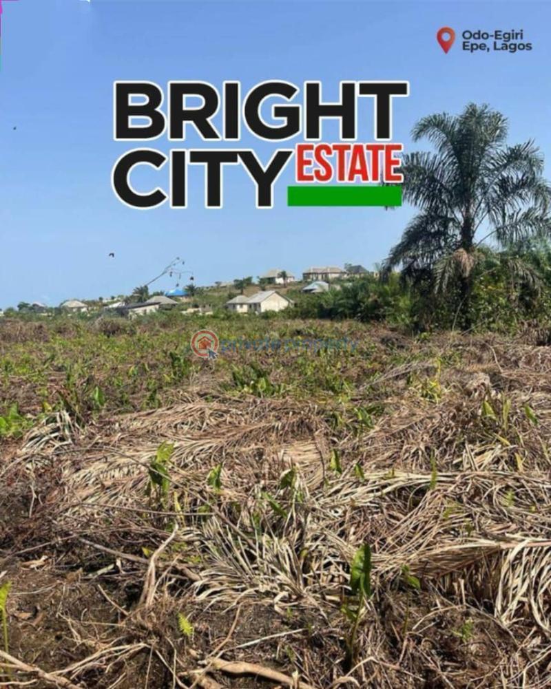 Residential Land For Sale Bright City Estate Located At Odo Egiri Epe Lagos - 0