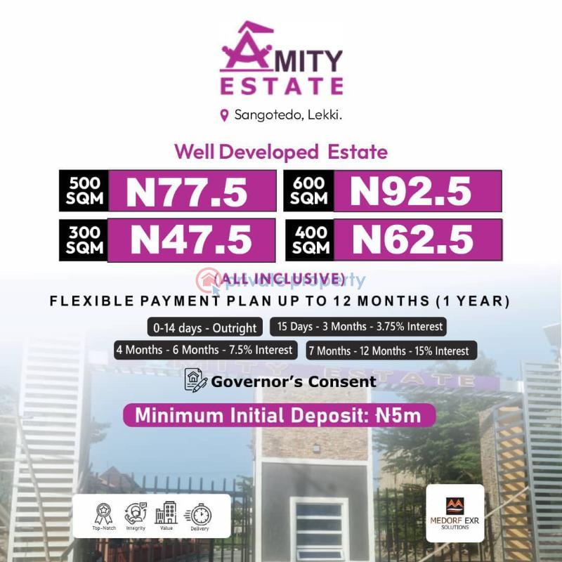 Residential Land For Sale Amity Estate Sangotedo Lagos - 2