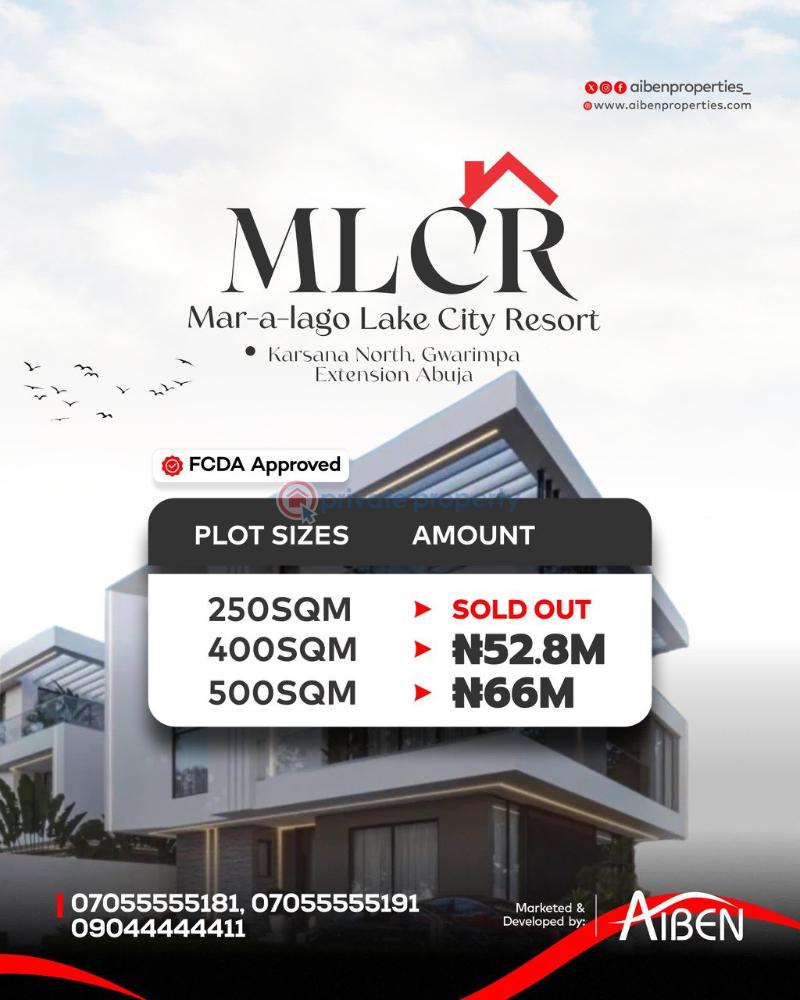 Mixed use Land For Sale Maralago Lake City Resort Karsana Abuja Phase 3 