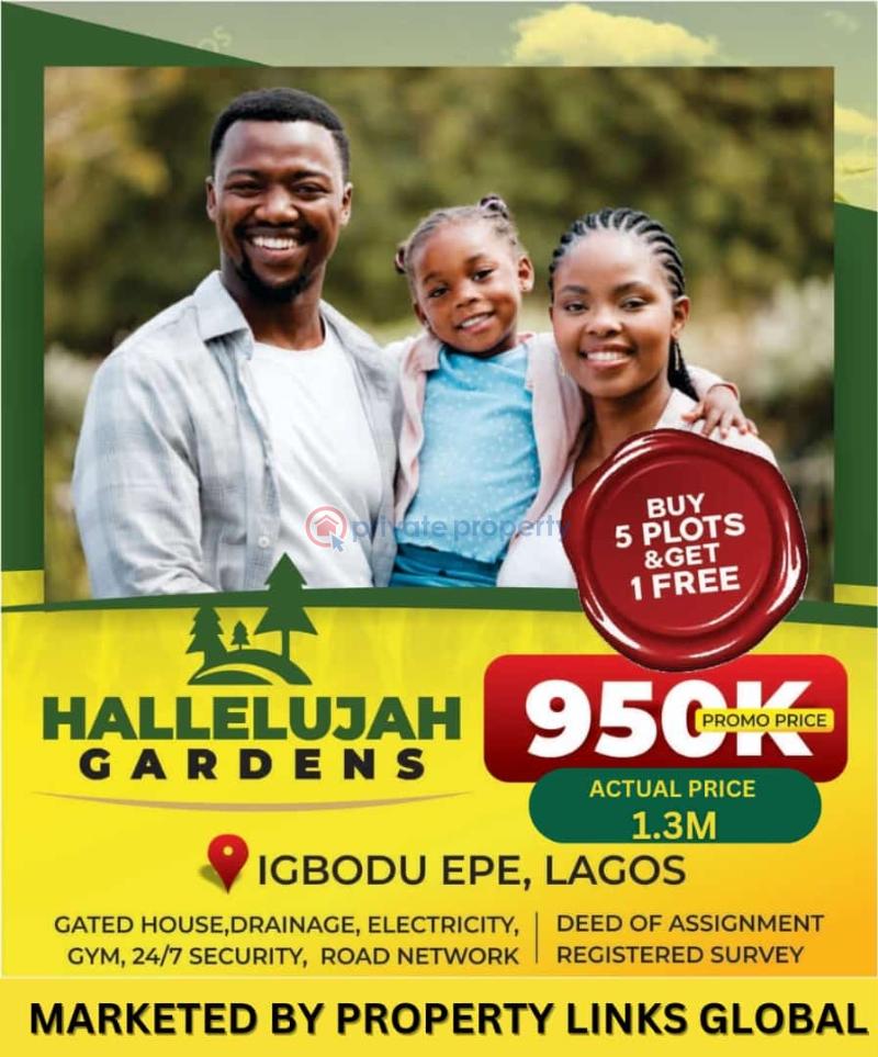 Residential Land For Sale Halleluyah Gardens Estate Igbodu Epe Lagos