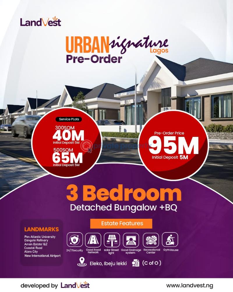 3 bedroom Room or Boys Quarter For Sale Eleko Ibeju-Lekki Lagos - 1