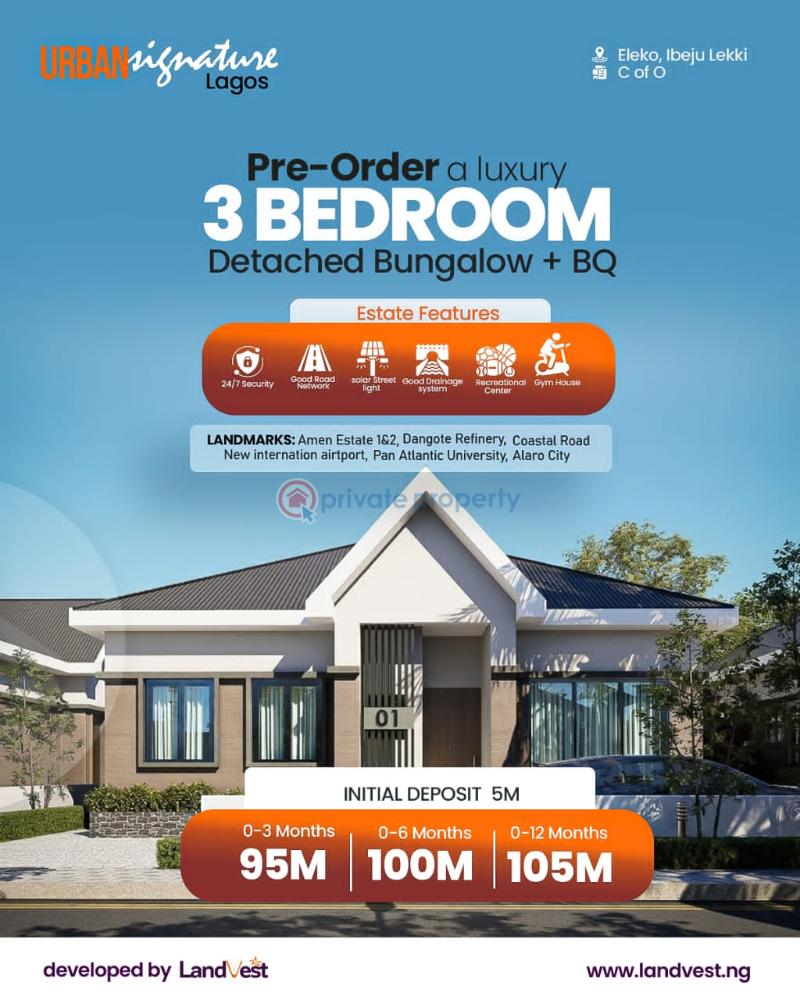3 bedroom Room or Boys Quarter For Sale Eleko Ibeju-Lekki Lagos - 2