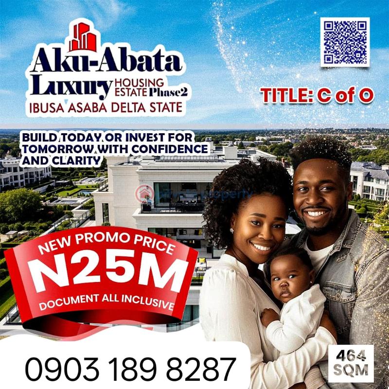 Mixed use Land For Sale Ibusa/ Prime Location: Close To Asaba Government House Asaba Delta
