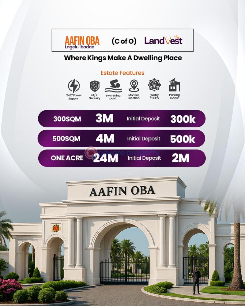 Residential Land For Sale Aafin Oba Lagelu Oyo - 1