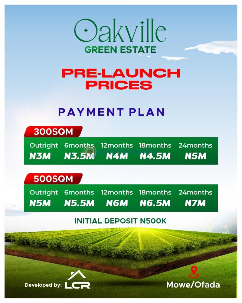 Residential Land For Sale Oakville Green Estate Mowe Ofada Ogun State Mowe Ogun area  - 1