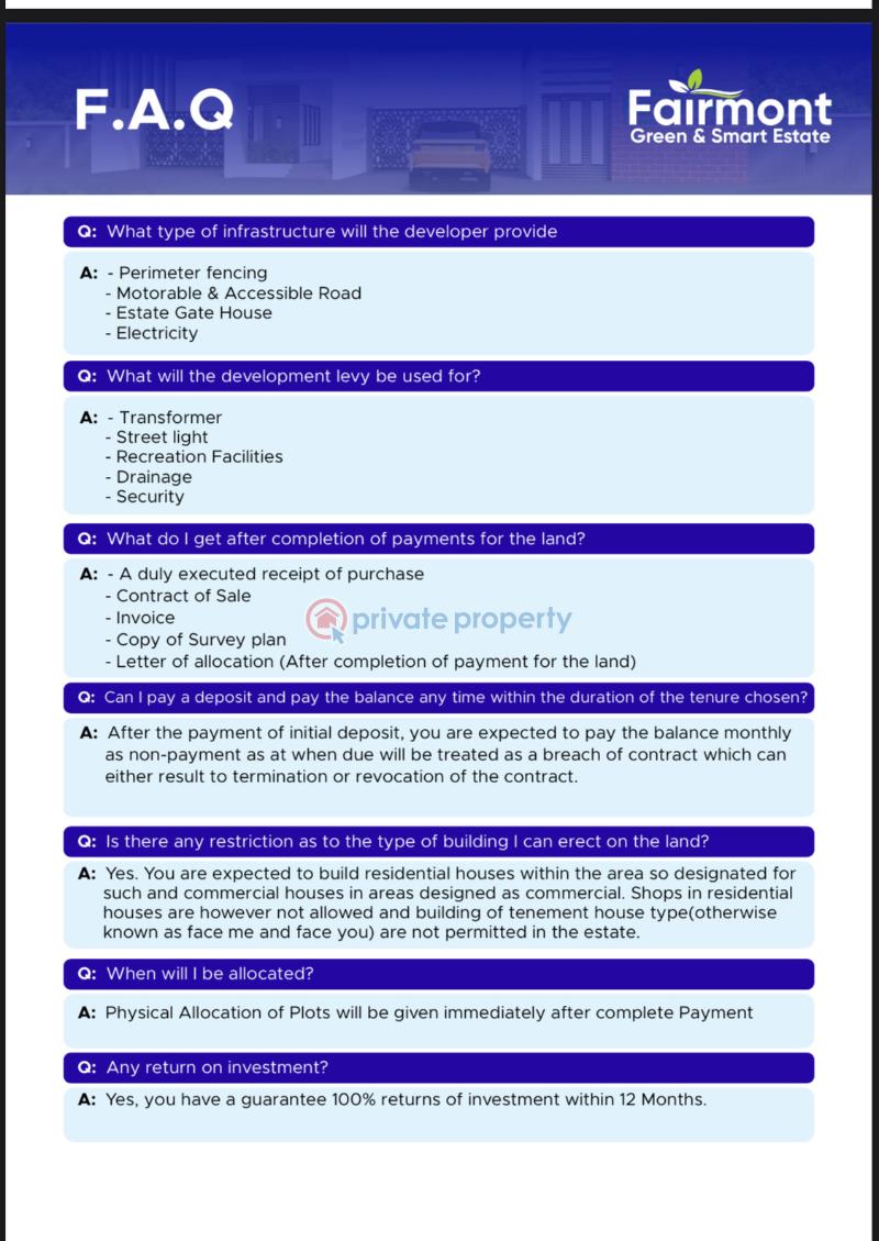 Land For Sale Ibeju Lekki, Estate Is 3 Minutes Drive From The Lekki Epe Express Way And It’s Very Close To The New Airport. Lagos Island  - 3