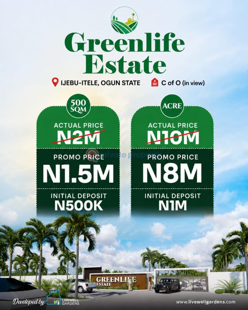 Mixed use Land For Sale Green Life Estate, St Anthony Anglican Church, Ijebu Itele Ijebu East Ogun - 3