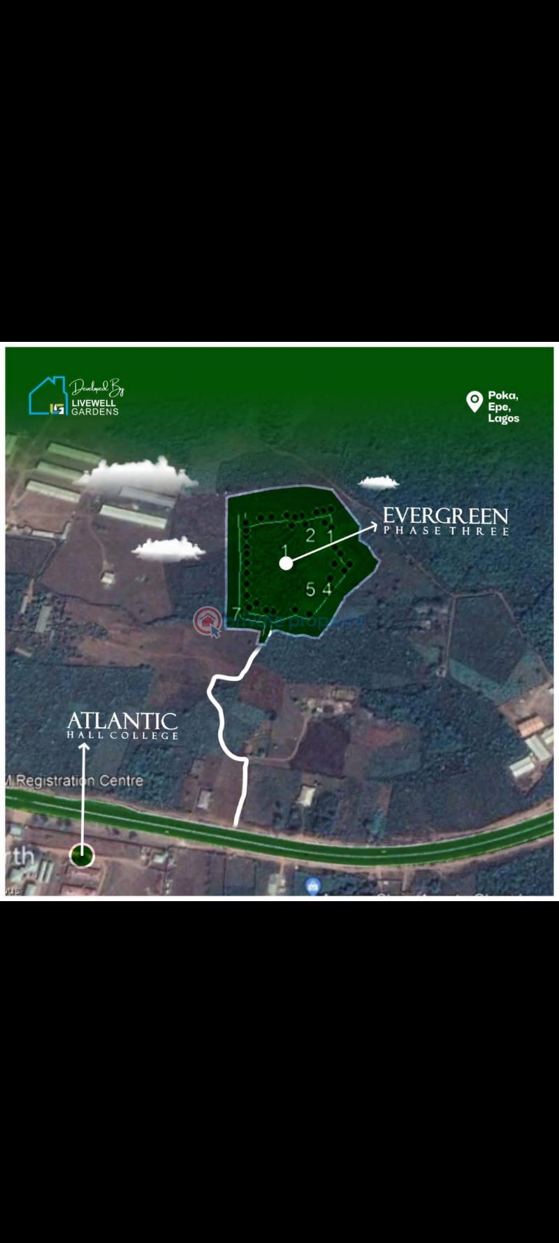 Commercial Property For Sale Evergreen Estate, Poka Directly Opposite Atlantic Hall School Epe Lagos - 4