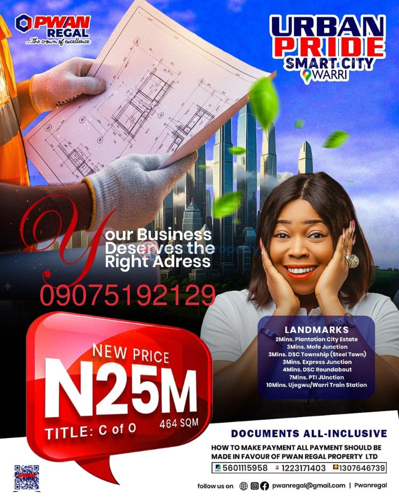 Land For Sale Along Dsc Expressway Warri, Close To Plantation Estate Warri Delta