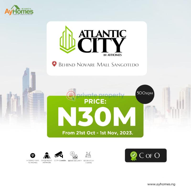Land For Sale Navare Mall Shoprite Monastery Road Sangotedo Lagos - 0