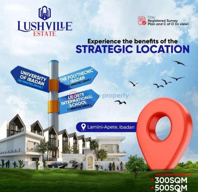C of o land for sale in ibadan - lushville estate - 1 Residential Land For Sale Lushville Estate Located At Lamini Apete Ibadan Oyo - 1