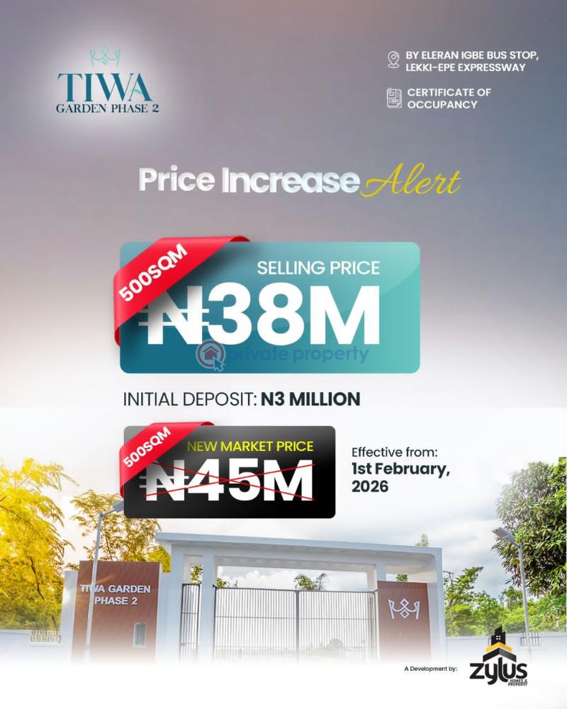 Residential Land For Sale Tiwa Gardens City Phase 2 Eleranigbe Ibeju Lekki Eleran Igbe Ibeju-Lekki Lagos