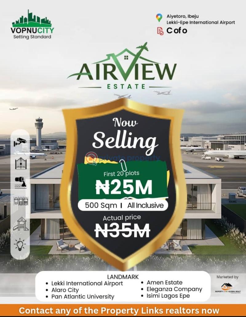 Residential Land For Sale New Lekki International Airport Aiyetoro Ibeju-Lekki Lagos