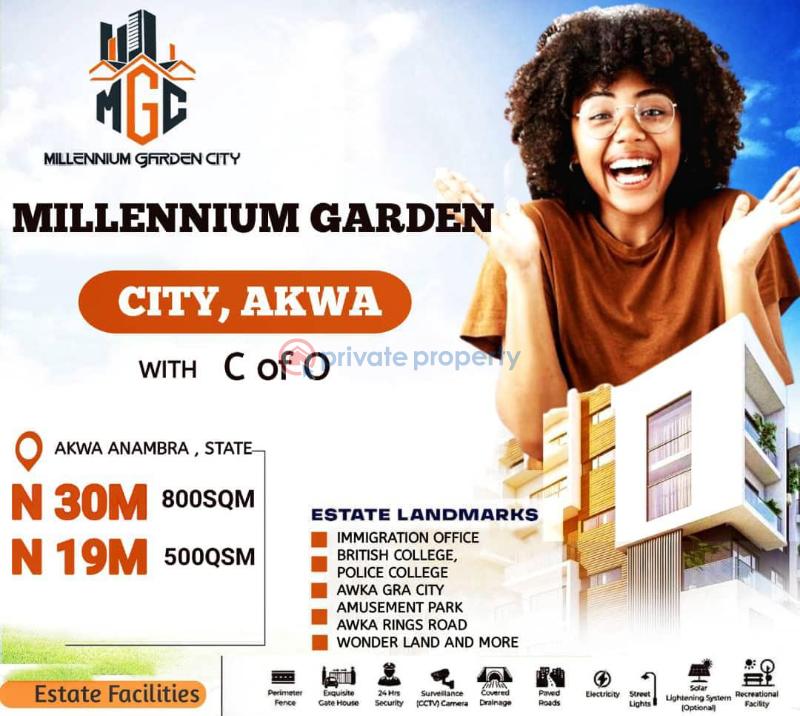 For sale Land The Millennium Garden City Estate Awka South Anambra