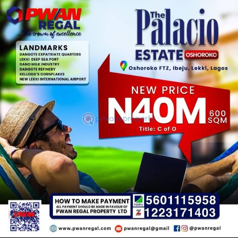 Residential Land For Sale By La Campaign Tropicana Free Trade Zone Ibeju-Lekki Lagos