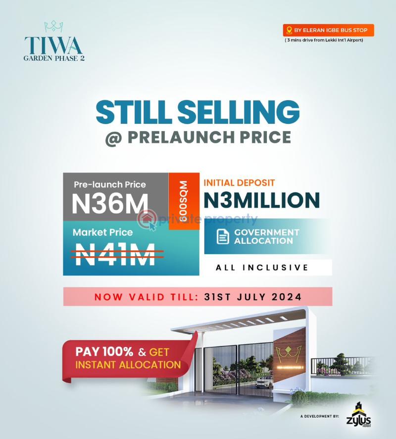 Residential Land For Sale Tiwa Gardens Estate, Itunu Residential Estate, Alaro City, New International Airport. Eleran Igbe Ibeju-Lekki Lagos - 2
