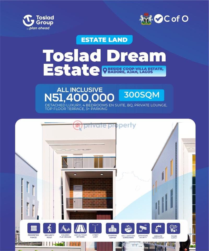 Mixed use Land For Sale Dreamcity Estate Behind Coop Villa Estate,addo Badore Ajah Lagos - 13