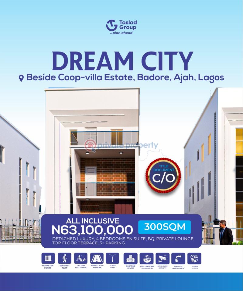 Mixed use Land For Sale Dreamcity Estate Behind Coop Villa Estate,addo Badore Ajah Lagos - 9