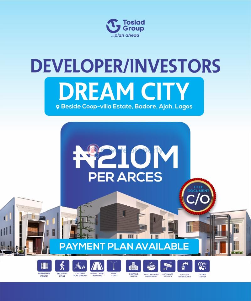 Mixed use Land For Sale Dreamcity Estate Behind Coop Villa Estate,addo Badore Ajah Lagos - 12