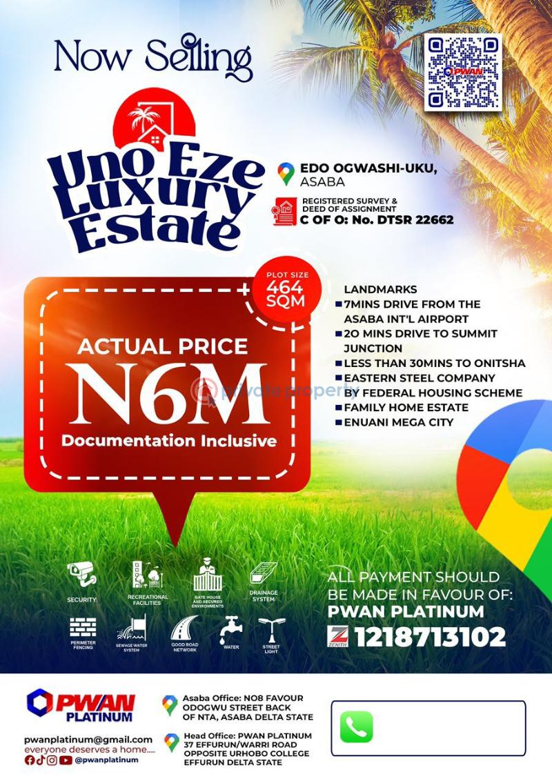 Mixed use Land For Sale Edo Ogwashi Uku, Asaba Asaba Delta