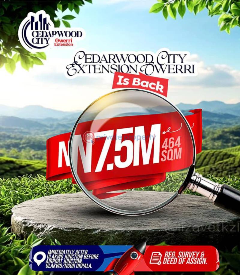 Residential Land For Sale Few Minutes To Sam Mbakwe International Airport, Within Ngor Opkala Lga, Imo State Owerri Imo
