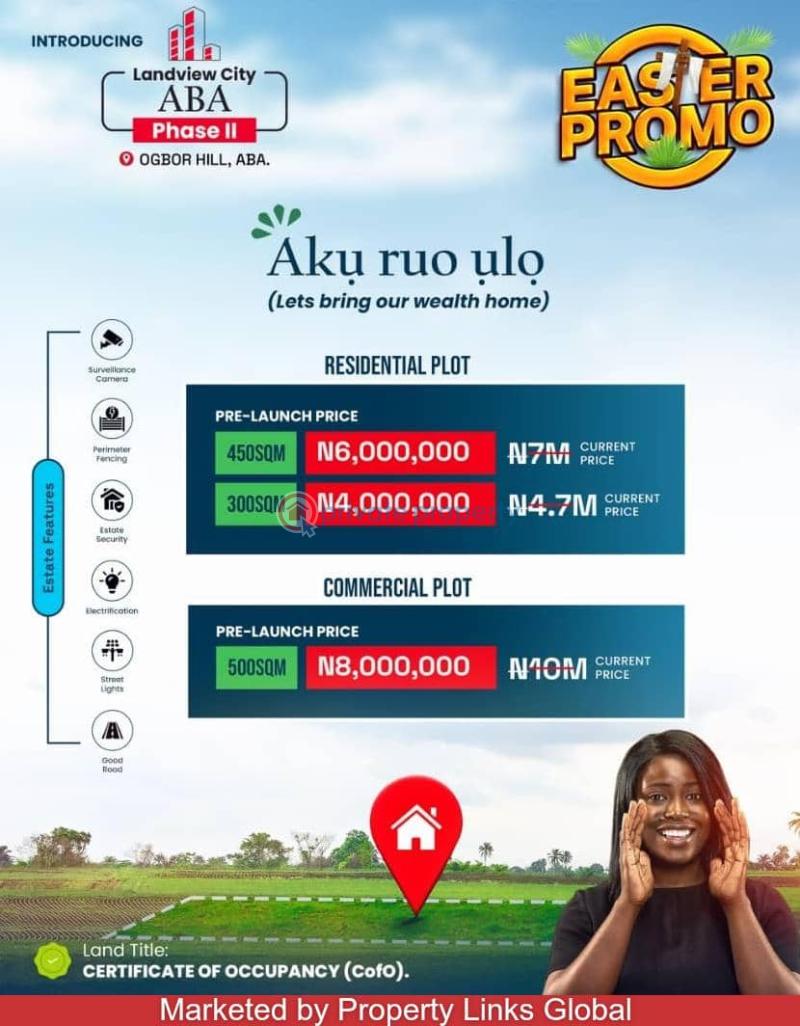 Commercial Land For Sale Ogbor Hill Abia  - 0