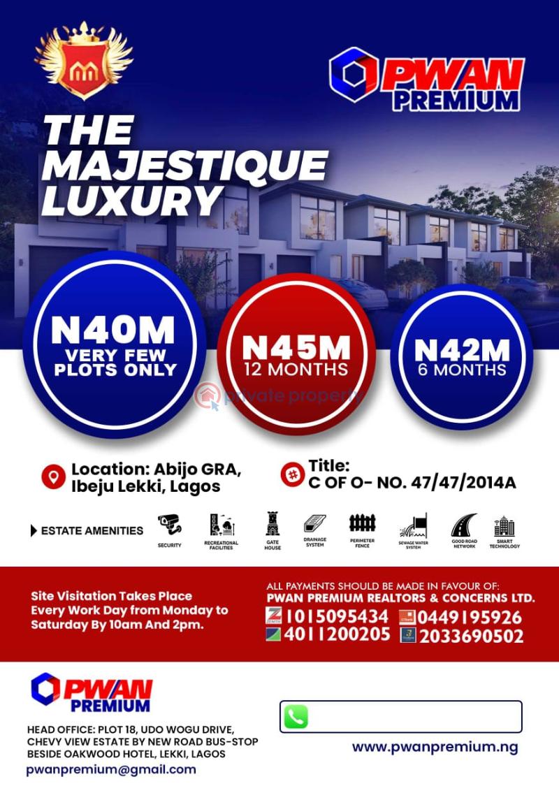 Land For Sale Greensprings Lekki Campus, Green Park Estate Abijo, Chois Gardens Estate, Madonna Home Estate Abijo, Royal Haven Estate, Abijo, Grandeur Pennisula, Energy Estate Abijo Lekki, Camberwall Estate Abijo, Madonna Homes Estate Abijo, Abijo Cassia Estate Project Ibeju-Lekki Lagos - 1