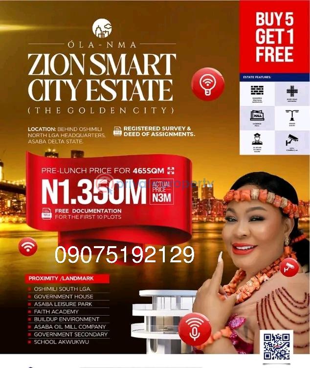 Land For Sale Behind Oshimili Headquarters Oshimili North Delta