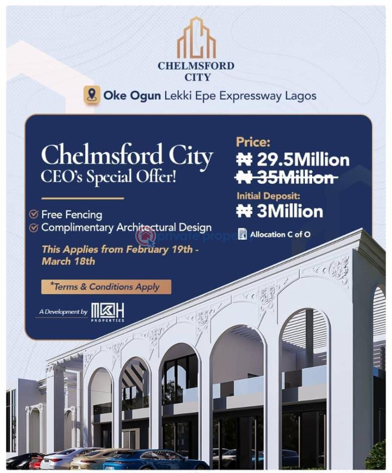 Residential Land For Sale Oke Ogun Lekki Epe Express Way Ajah Lagos
