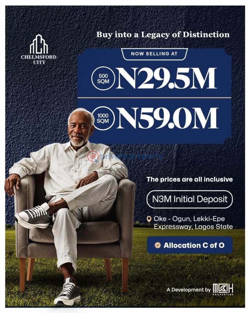 *chelmsford city is calling - make your move* - 8 Residential Land For Sale Oke Ogun Lekki Epe Ibeju-Lekki Lagos - 8