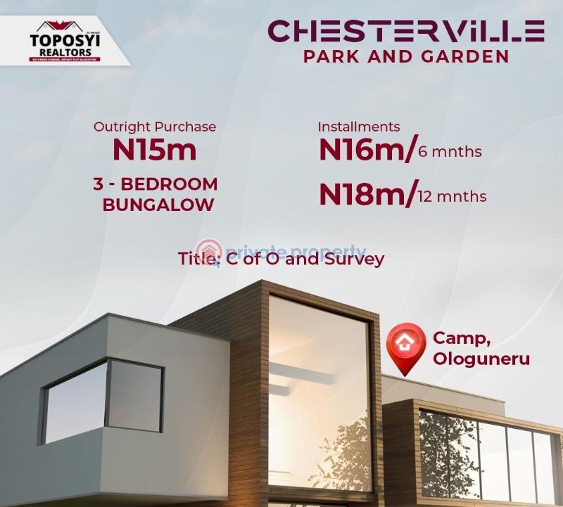 For sale Land Chesterville 2, Camp Ologuneru. Ibadan Oyo (PID 9PNHYU