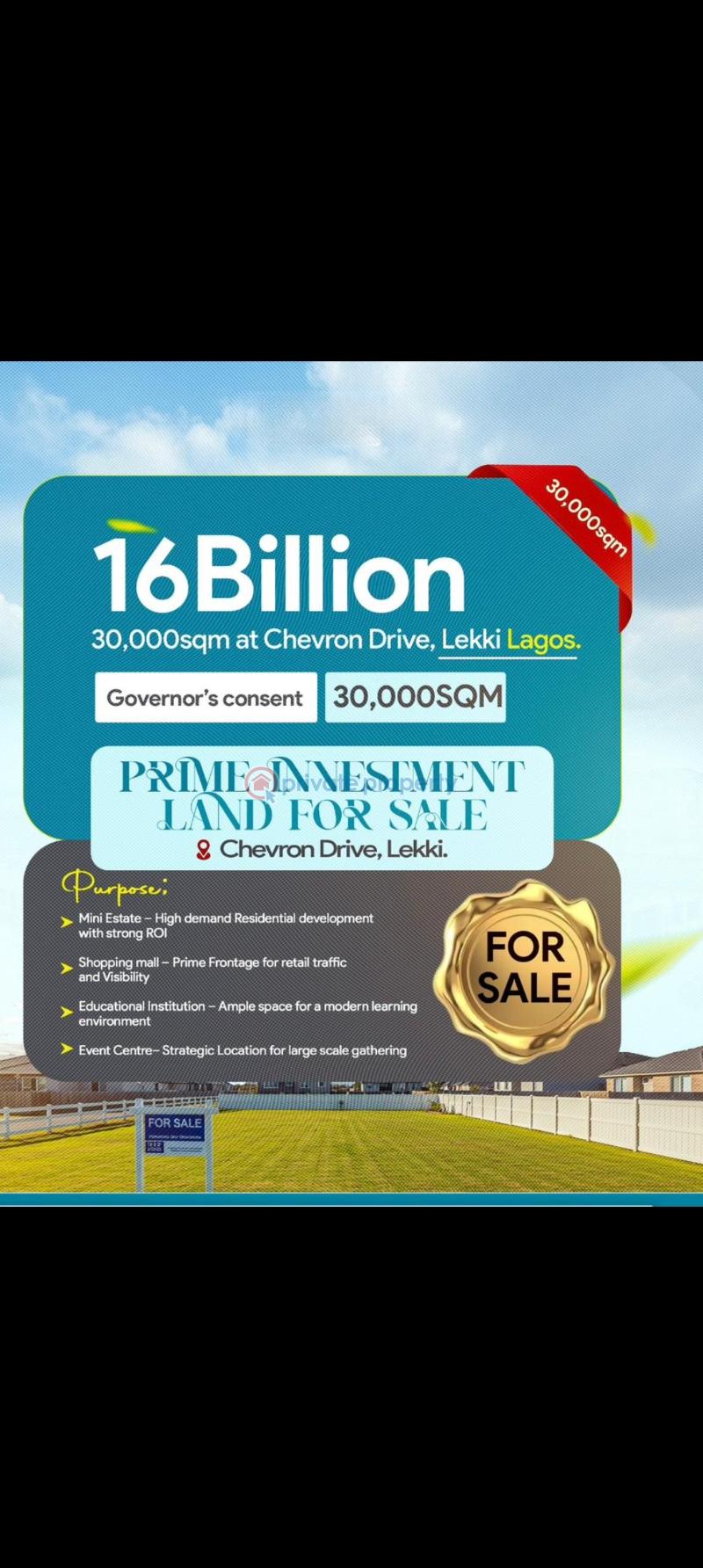 Mixed use Land For Sale Chevron Drive Lekki Lagos - 0