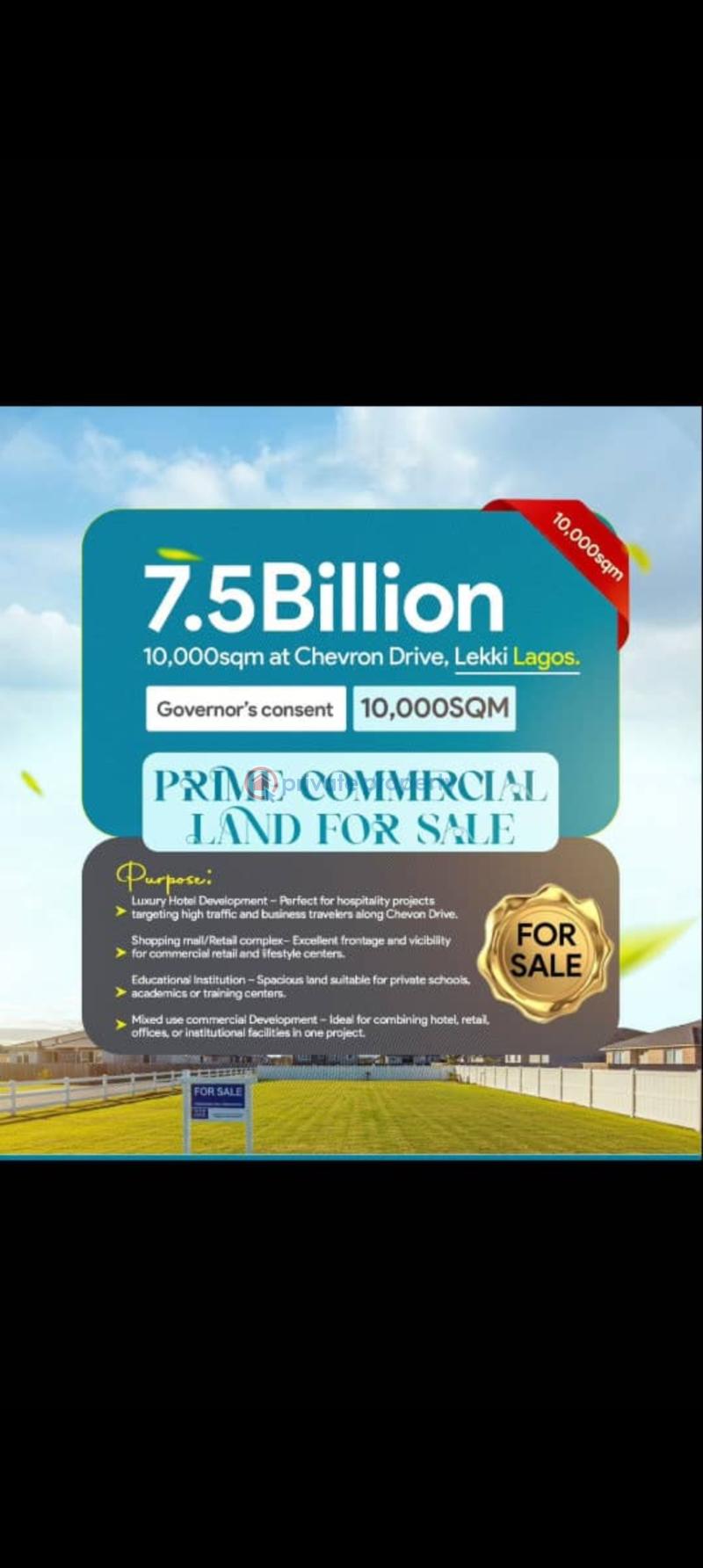 Mixed use Land For Sale Chevron Drive Lekki Lagos - 1