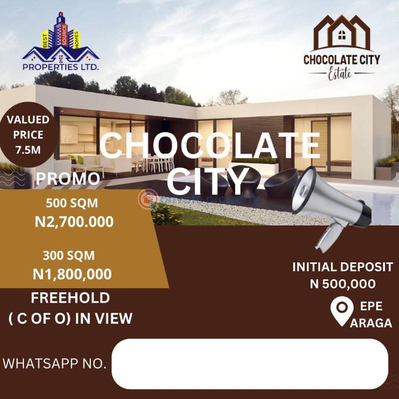 Land For Sale Araga/st. Augustine University /yabatech, Epe Campus Epe Lagos - 0