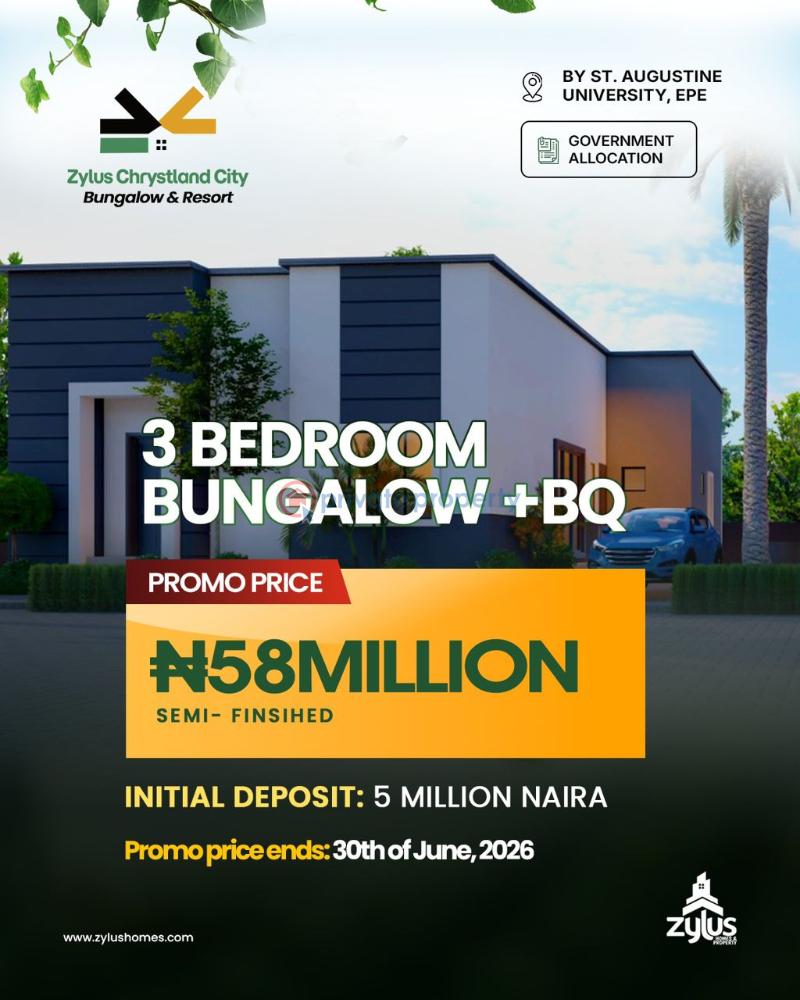 3 bedroom Detached Bungalow For Sale Epe Lagos - 0