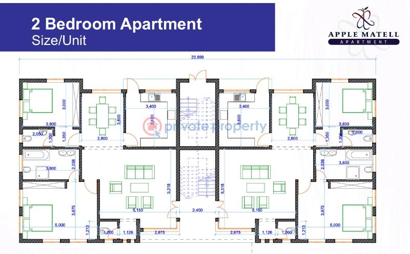 2 bedroom Block Of Flats For Sale Apple Matttel Apartments, Off Emerald Estate Mobil Road Ajah Lagos - 7