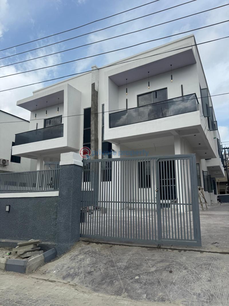 Classy 5 bedroom semi-detached duplex with a bq for sale‼️‼️ - 3 5 bedroom Semi detached Duplex For Sale Sangotedo Ajah Lagos - 3