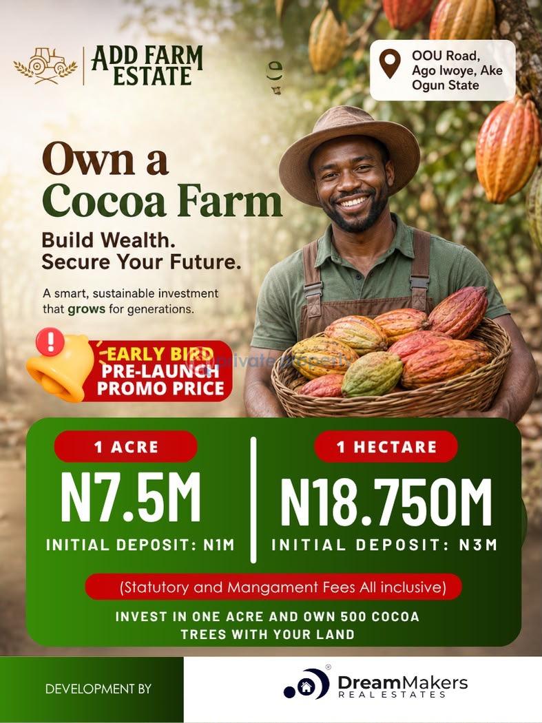Commercial Land For Sale Add Farm City Estate Located At Oou Road Ago Iwoye Ake Ijebu North Ogun - 2
