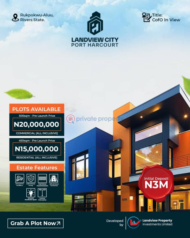 Mixed use Land For Sale Landview City Estate .pay Within12months. Rupkpokwu Port Harcourt Rivers - 8