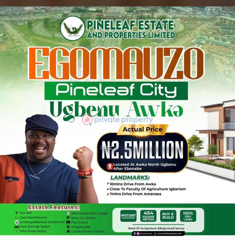 Mixed use Land For Sale Ugbenu Town After Ebenebe Community Awka North Anambra - 0