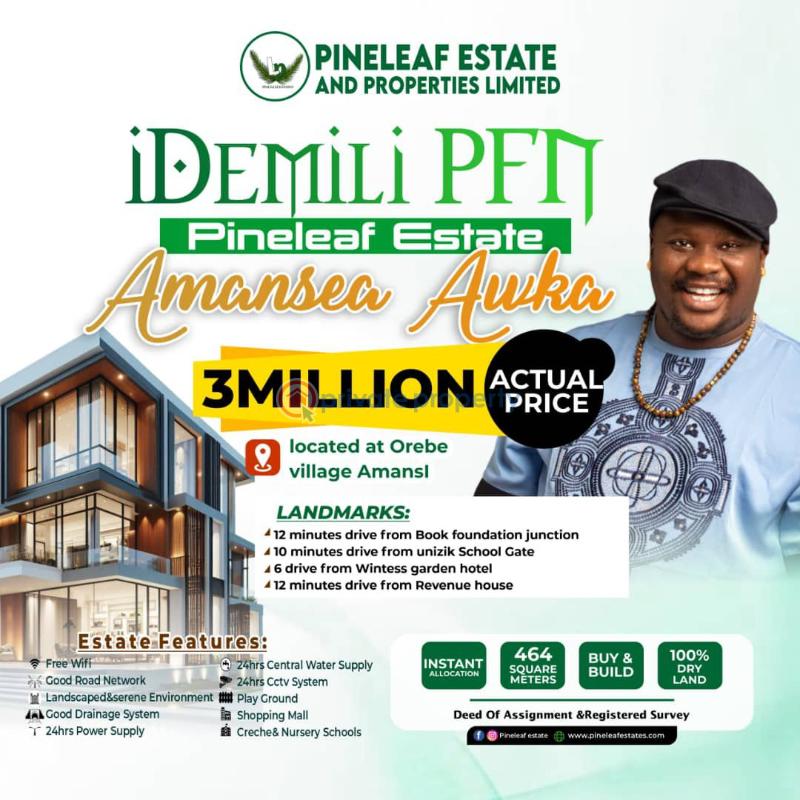 Mixed use Land For Sale Amansea And 12mins Drive From Book Foundation Junction Awka North Anambra - 0