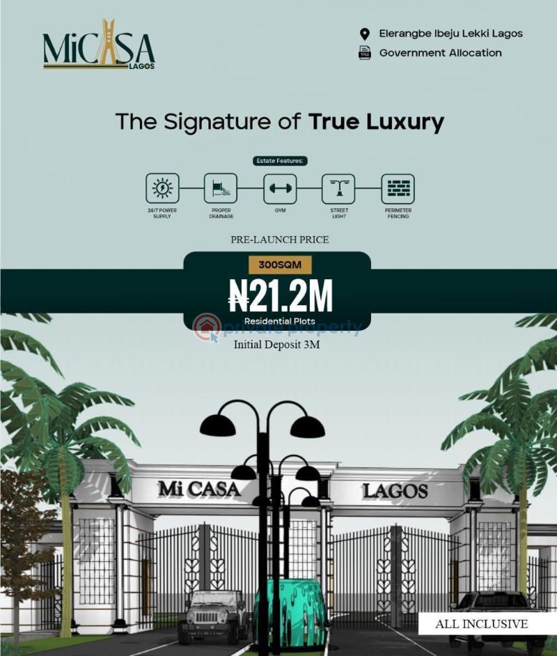 Commercial and residential land for sale in micasa lagos estate - 3 Mixed use Land For Sale Micasa Lagos Eleranigbe Eleran Igbe Ibeju-Lekki Lagos - 3